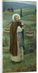Saint Sergius labours (Triptych, Left part), 1896 by Mikhail Vasilyevich Nesterov
