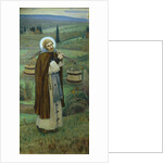 Saint Sergius labours (Triptych, Left part), 1896 by Mikhail Vasilyevich Nesterov