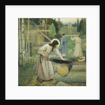 Saint Sergius labours (Triptych, Mid part), 1896 by Mikhail Vasilyevich Nesterov