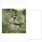 Saint Sergius labours (Triptych, Mid part), 1896 by Mikhail Vasilyevich Nesterov