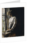 At the window. Portrait of Olga Fyodorovna Trubnikova, 1886 by Valentin Alexandrovich Serov