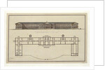 Project of Smolny Institute. The Main Facade and the Ground Floor Plan, 1806-1808 by Giacomo Antonio Domenico Quarenghi