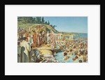 The baptism of the residents of Kiev in 988 by Klavdi Vasilyevich Lebedev