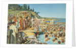 The baptism of the residents of Kiev in 988 by Klavdi Vasilyevich Lebedev