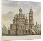 Project for the Church of the Dormition of the Theotokos at the Pokrovka Street in Moscow by Giacomo Antonio Domenico Quarenghi