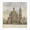 Project for the Church of the Dormition of the Theotokos at the Pokrovka Street in Moscow by Giacomo Antonio Domenico Quarenghi