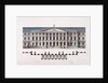 Project of Smolny Institute. The Main Facade and the Ground Floor Plan, 1806-1808 by Giacomo Antonio Domenico Quarenghi