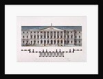 Project of Smolny Institute. The Main Facade and the Ground Floor Plan, 1806-1808 by Giacomo Antonio Domenico Quarenghi
