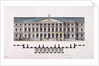 Project of Smolny Institute. The Main Facade and the Ground Floor Plan, 1806-1808 by Giacomo Antonio Domenico Quarenghi
