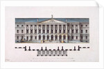 Project of Smolny Institute. The Main Facade and the Ground Floor Plan, 1806-1808 by Giacomo Antonio Domenico Quarenghi