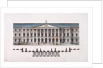 Project of Smolny Institute. The Main Facade and the Ground Floor Plan, 1806-1808 by Giacomo Antonio Domenico Quarenghi