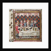 Feasting in Oxford (A cycle of Alexander romances), ca 1400 by Anonymous