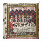 Feasting in Oxford (A cycle of Alexander romances), ca 1400 by Anonymous