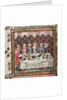Feasting in Oxford (A cycle of Alexander romances), ca 1400 by Anonymous