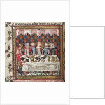 Feasting in Oxford (A cycle of Alexander romances), ca 1400 by Anonymous