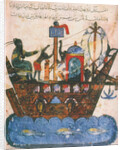 Trading ship. Miniature from al-Hariris Maqamat, 1237 by Anonymous