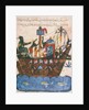 Trading ship. Miniature from al-Hariris Maqamat, 1237 by Anonymous