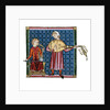 Two minstrels. Illustration from the codex of the Cantigas de Santa Maria, c. 1280 by Anonymous