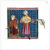 Two minstrels. Illustration from the codex of the Cantigas de Santa Maria, c. 1280 by Anonymous