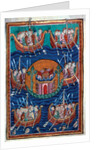 Viking ships arriving in Britain, ca 1130 by Abbo of Fleury