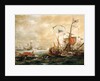 Spanish engagement with Barbary pirates, First Half of 17th century by Andries van Eertvelt