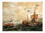 Spanish engagement with Barbary pirates, First Half of 17th century by Andries van Eertvelt