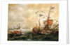 Spanish engagement with Barbary pirates, First Half of 17th century by Andries van Eertvelt
