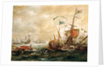 Spanish engagement with Barbary pirates, First Half of 17th century by Andries van Eertvelt