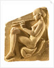 An aulos player. Altar of Aphrodite, so-called Ludovisi Throne, Left-hand panel, ca 430 BC by Classical Antiquities