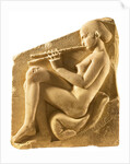 An aulos player. Altar of Aphrodite, so-called Ludovisi Throne, Left-hand panel, ca 430 BC by Classical Antiquities