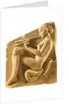 An aulos player. Altar of Aphrodite, so-called Ludovisi Throne, Left-hand panel, ca 430 BC by Classical Antiquities
