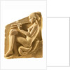 An aulos player. Altar of Aphrodite, so-called Ludovisi Throne, Left-hand panel, ca 430 BC by Classical Antiquities
