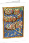 Viking ships arriving in Britain, ca 1130 by Abbo of Fleury