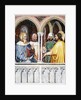 Saint George disputing with Diocletian. Fresco Oratorio di San Giorgio, Padua, ca 1380 by Altichiero