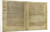 Verse account of Magna Carta in the Chronicle of Melrose Abbey, 1270s by Historical Document