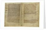 Verse account of Magna Carta in the Chronicle of Melrose Abbey, 1270s by Historical Document