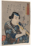 Shakuhachi Player by Utagawa Kuniyoshi