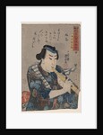 Shakuhachi Player by Utagawa Kuniyoshi