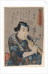 Shakuhachi Player by Utagawa Kuniyoshi