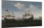 Naval combat against a rocky shore, 1627 by Hendrick Cornelisz. Vroom