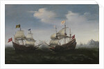 Naval combat against a rocky shore, 1627 by Hendrick Cornelisz. Vroom
