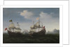 Naval combat against a rocky shore, 1627 by Hendrick Cornelisz. Vroom