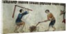 Two men threshing sheaf by Anonymous