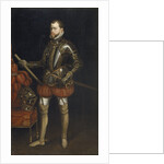 Portrait of Philip II in armour from the battle of Saint Quentin, Early 17th century by Anonymous