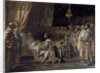 King James I the Conqueror Gives His Sword to His Son, Pedro, 1881 by Ignacio Pinazo Camarlench