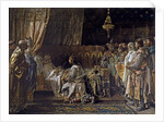 King James I the Conqueror Gives His Sword to His Son, Pedro, 1881 by Ignacio Pinazo Camarlench