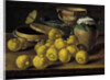 Still life with limes, jam pot and butterfly, Second Half of the 18th century by Luis Egidio Meléndez