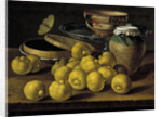 Still life with limes, jam pot and butterfly, Second Half of the 18th century by Luis Egidio Meléndez