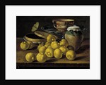Still life with limes, jam pot and butterfly, Second Half of the 18th century by Luis Egidio Meléndez