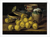 Still life with limes, jam pot and butterfly, Second Half of the 18th century by Luis Egidio Meléndez